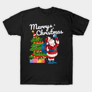 Merry Christmas Santa Claus selfie T-Shirt